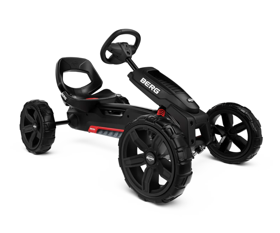 Pedaalidega kartauto BergReppy Rebel must