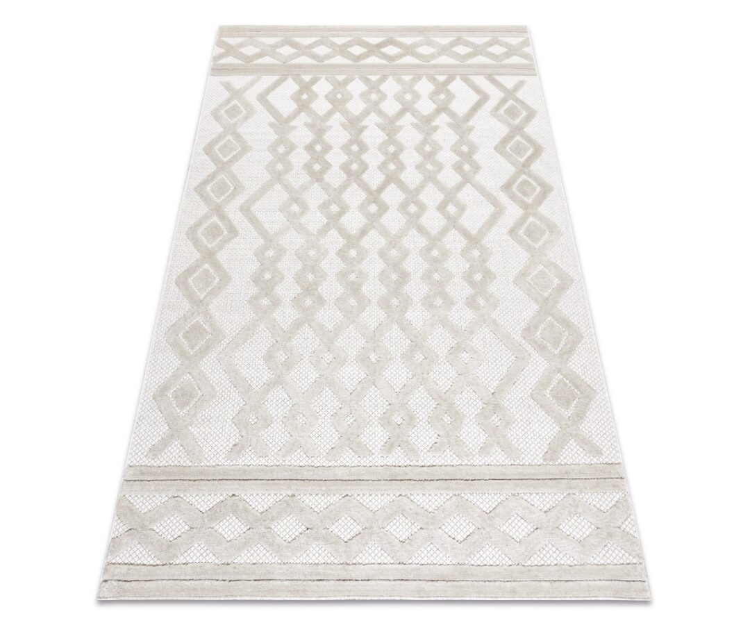 Vaip SANTO SISAL 58389 geomeetriline rombi- ja siksakmustriga, beež