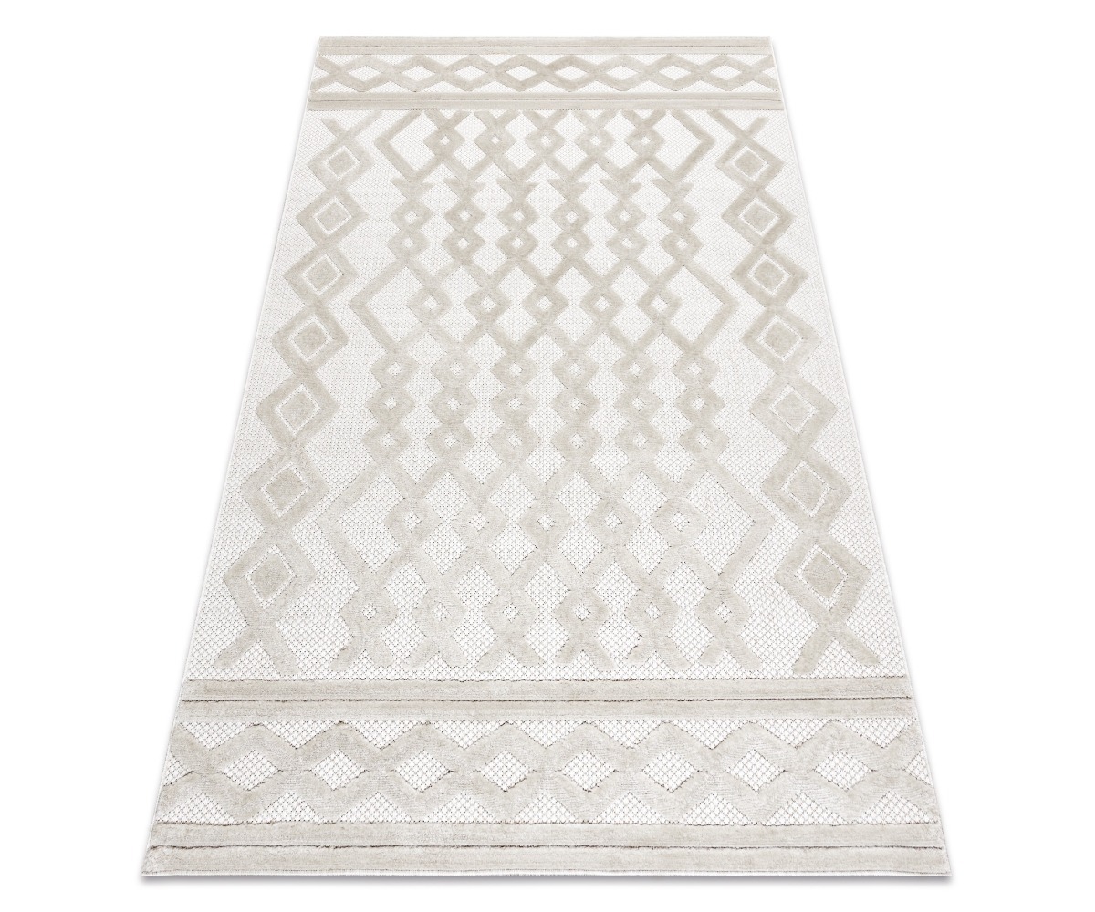 Vaip SANTO SISAL 58389 geomeetriline rombi- ja siksakmustriga, beež