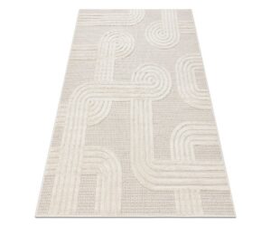Vaip SANTO SISAL 1001 geomeetrilise mustriga, stiilne – valge. Stiilne Vaip SANTO SISAL 1001.