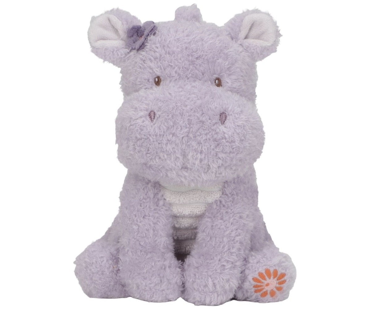 Pehme jõehobu 17cm Safari Friends - Little Dutch pehme mänguasja lähedalne pilt.