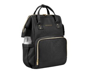 Beebitarvete kott Mama Bag Kikkaboo Siena mustas ja kuldse tooni kombinatsioonis.