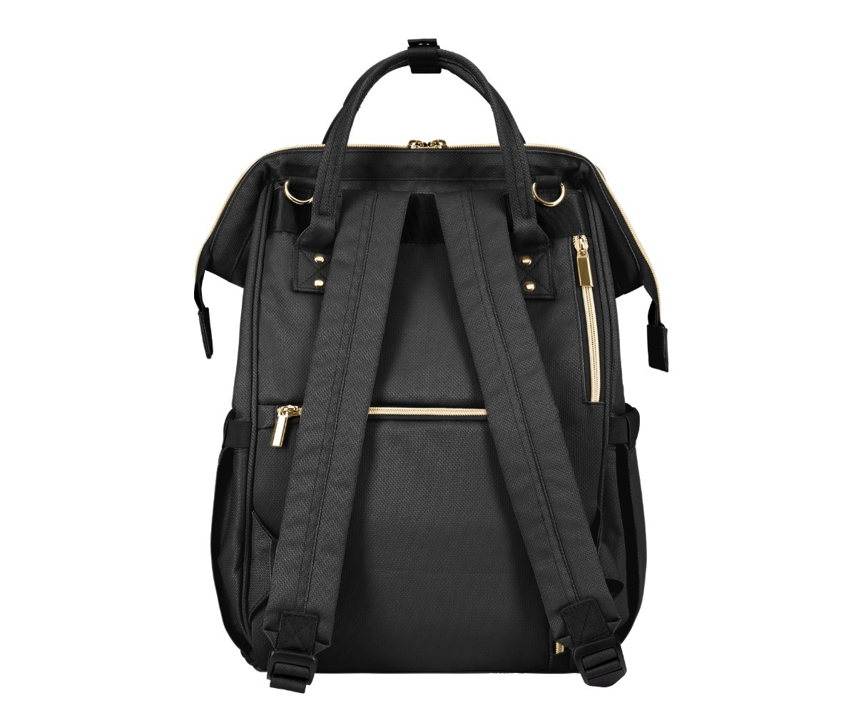 Beebitarvete kott Mama Bag Kikkaboo Siena tagakülg, mugavad ja reguleeritavad rihmad.