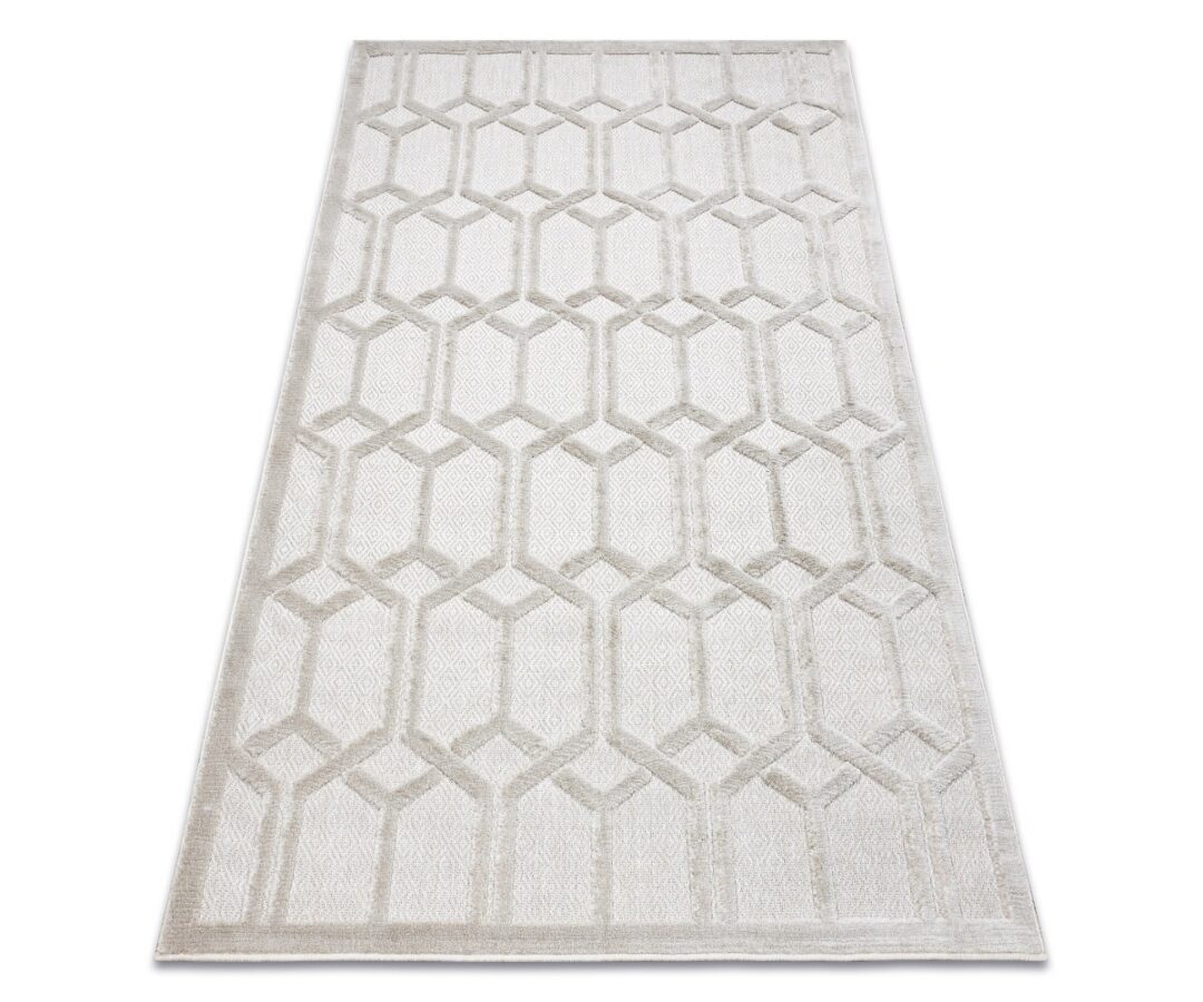 Vaip SANTO SISAL 58385 beež geomeetriline muster, elegantne ja stiilne disain.