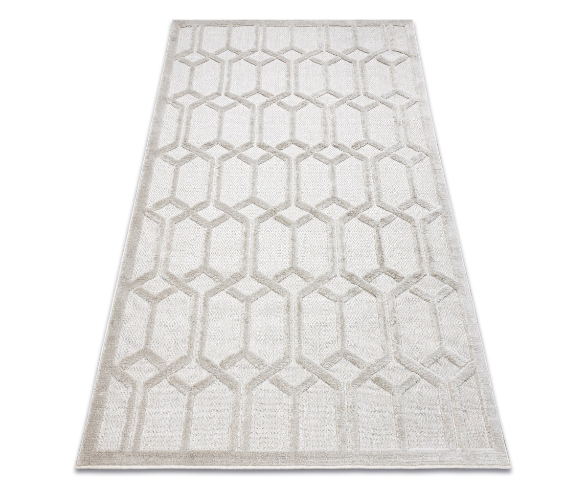 Vaip SANTO SISAL 58385 beež geomeetriline muster, elegantne ja stiilne disain.