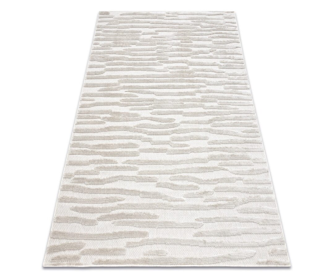 Vaip SANTO SISAL 58394 beež, lainelise mustriga, rõhutab elegantsi ja soojust.