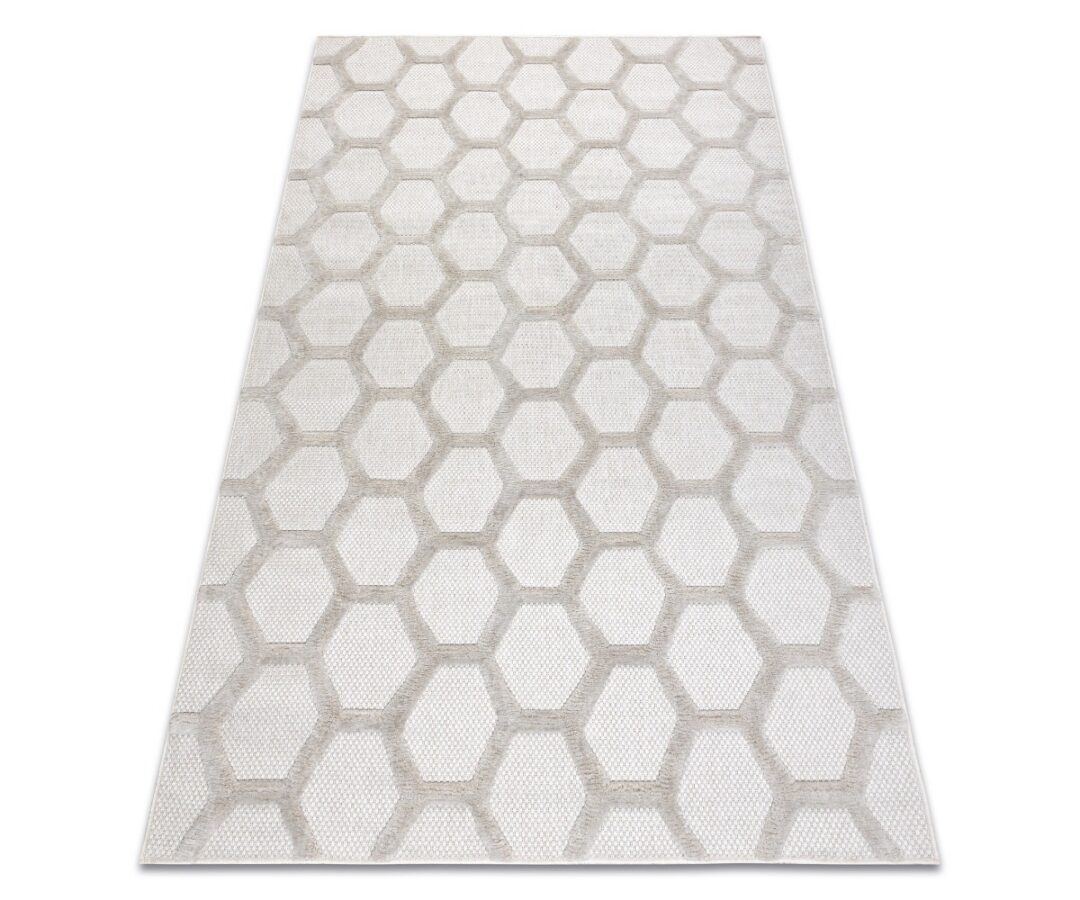 Vaip SANTO SISAL 58391 kärjemustriga beež kivipäevikuga.