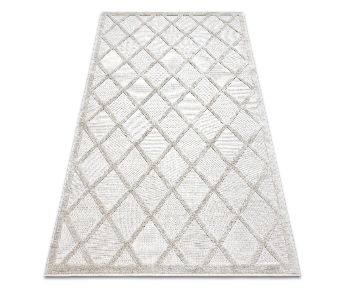 Beež trellismustriga vaip SANTO SISAL 58365B, ideaalne igasse ruumi