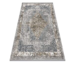 Reljeefne vaip narmastega TULS 51323 hallides toones, elegantne vintage stiil