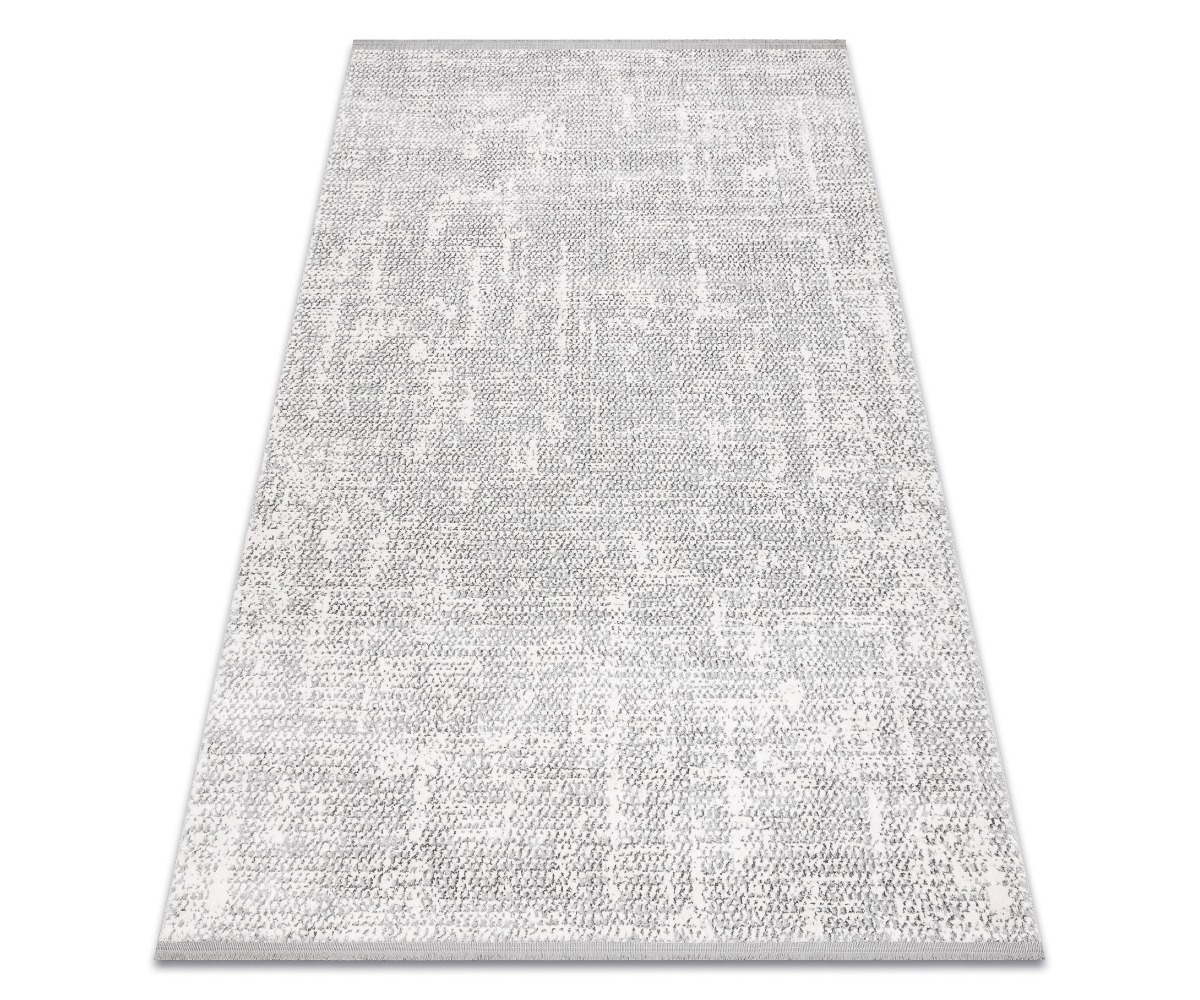 Stiilne ja mugav reljeefne elutoa vaip TULS 51325 melange elevandiluu / hall