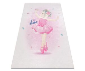 Lastetoavaip BAMBINO Ballerina roosa, ilus baleriinipilt ja libisemiskindel disain.