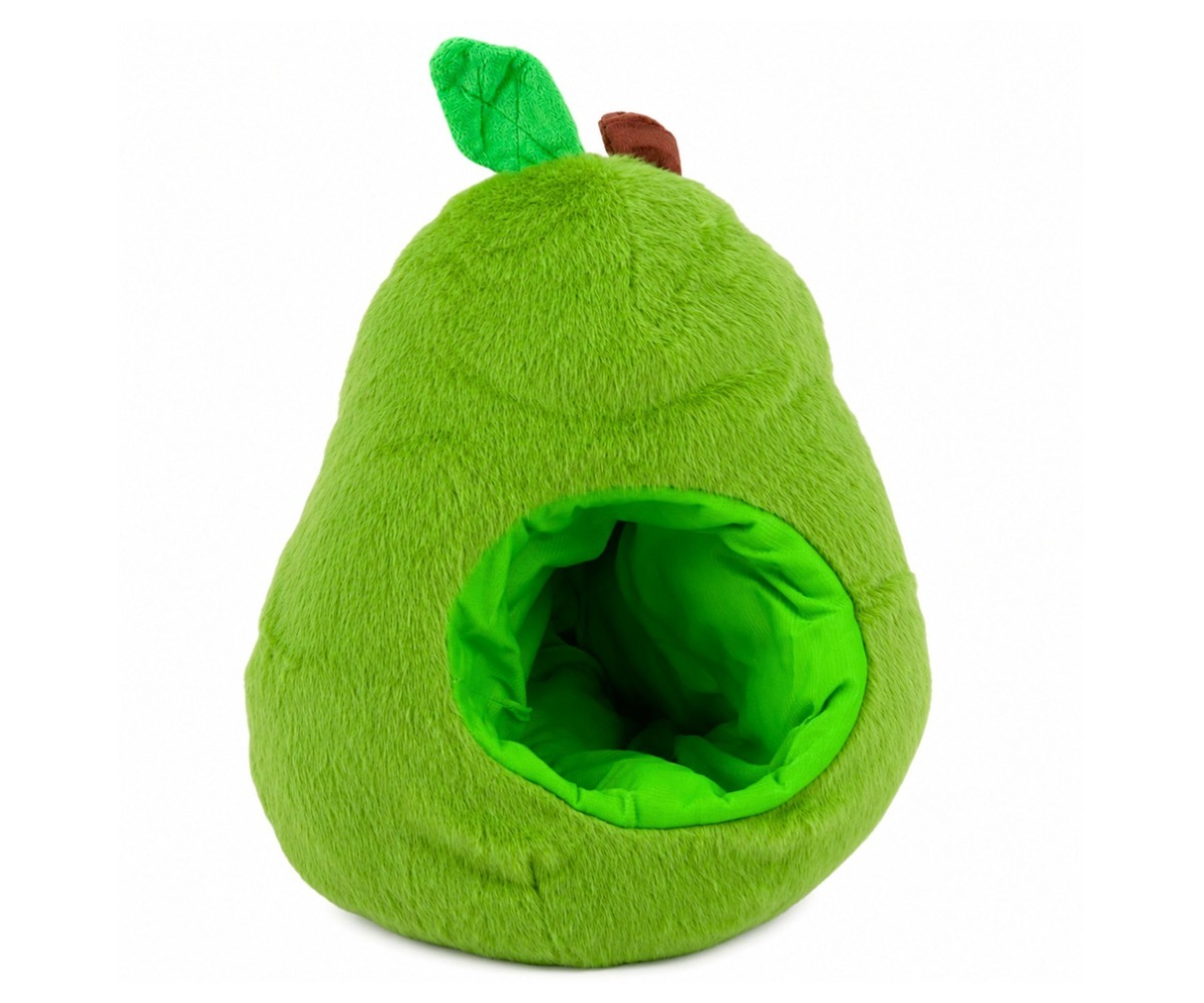 Avokaado kujuline pehme mänguasi, mille sisemuses on kapibara, ideaalne mängimiseks ja kaunistamiseks.
