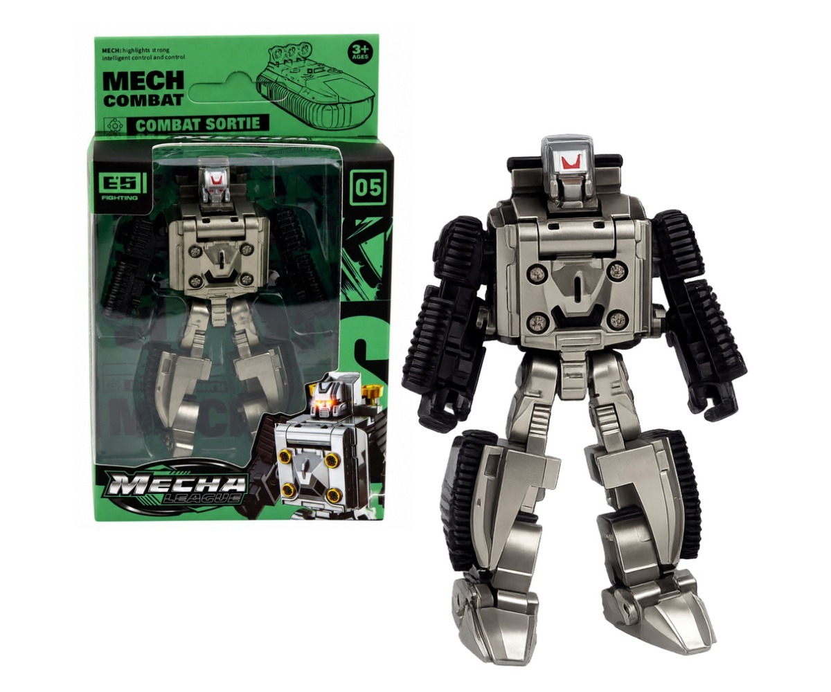 2in1 transformeeruv robot ja militaarmasin – mudel 05 pakitud originaalpakendis. Sobib lastele alates 3. eluaastast.