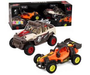Maastikuautode komplekt lastele: kaks buggy't valguse ja heliga, ideaalne mänguasi lastele.