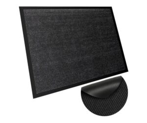 Porimatt Ruhhy 60×90cm – libisemiskindel must-hall, pehme tekstuuriga matt
