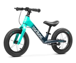 Cariboo Magnesium Max jooksuratas – mündiroheline-must, vaade esiosast koos õhkrehvidega