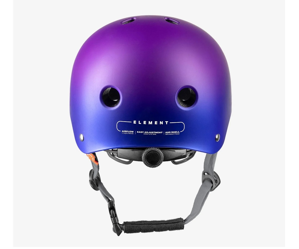 Movino Element laste kiiver S – violetne (51–54cm) tagakaan vaade