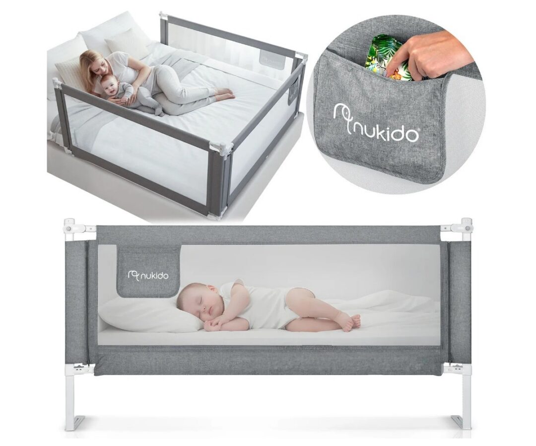 Voodipiire NK-227 Nukido 200cm – reguleeritav, beebi magab turvaliselt kõrval emas.