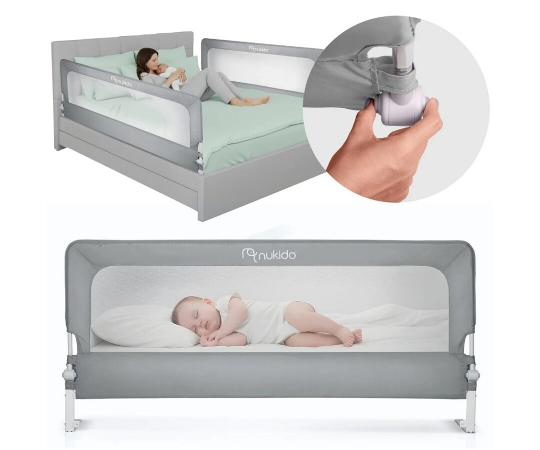 Voodipiire NK-228 Nukido 200cm – 180° allaklapitav hall voodipiire, mis tagab beebide turvalisuse magamise ajal
