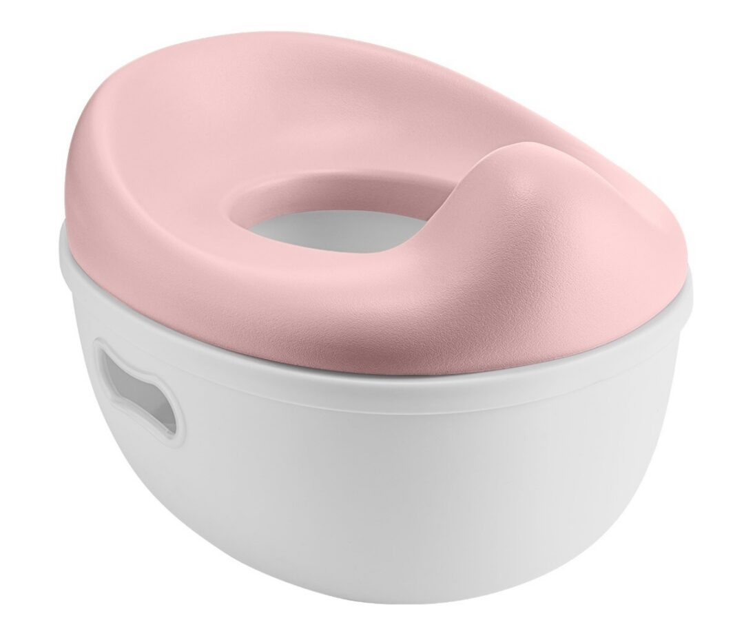 Lastepott 3in1 Trio Roosa – WC-iste ja aste vaade küljelt