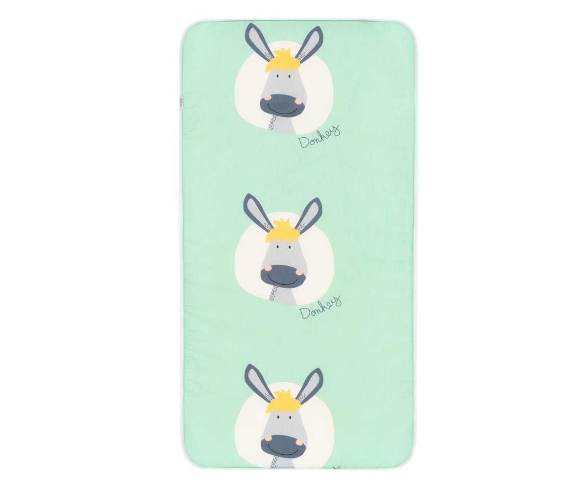 Beebimadrats Fantasia 60×120×8cm - heleroheline pealmine vaade, armas kaunistus rohelisel taustal