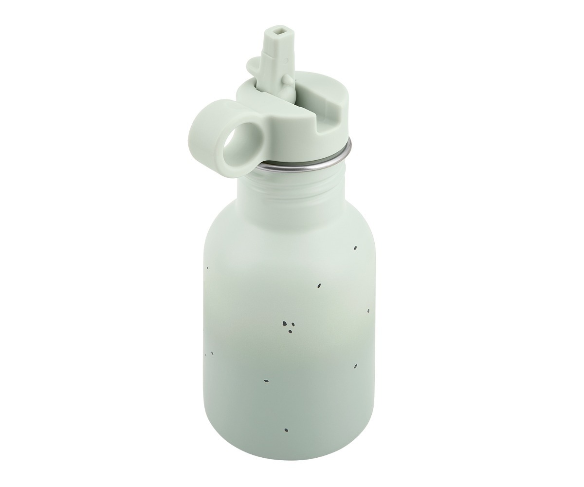 Laste joogipudel kõrrega 350ml Flora – roheline, moderne ja praktiline disain.