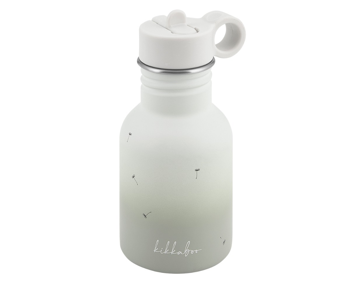 Laste joogipudel kõrrega 350ml Flora – beež, teine perspektiiv pudelist.