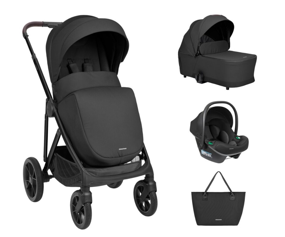 Vankrikomplekt Chiara must 3in1 - sisaldab vankrikorvi ja i-Size turvahälli