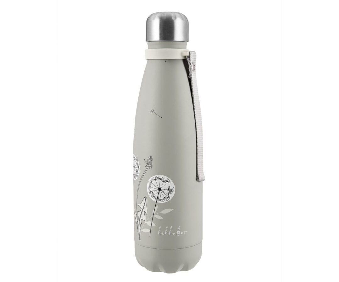 Termospudel Flora 500ml - beež, koos lillemustriga
