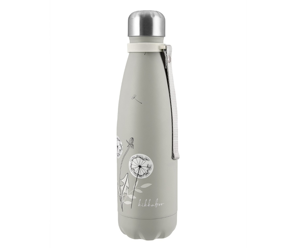 Termospudel Flora 500ml - beež, koos lillemustriga