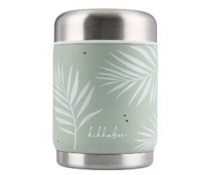 Toidutermos Flora 400ml – roheline disain, millel on lehtede motiiv.