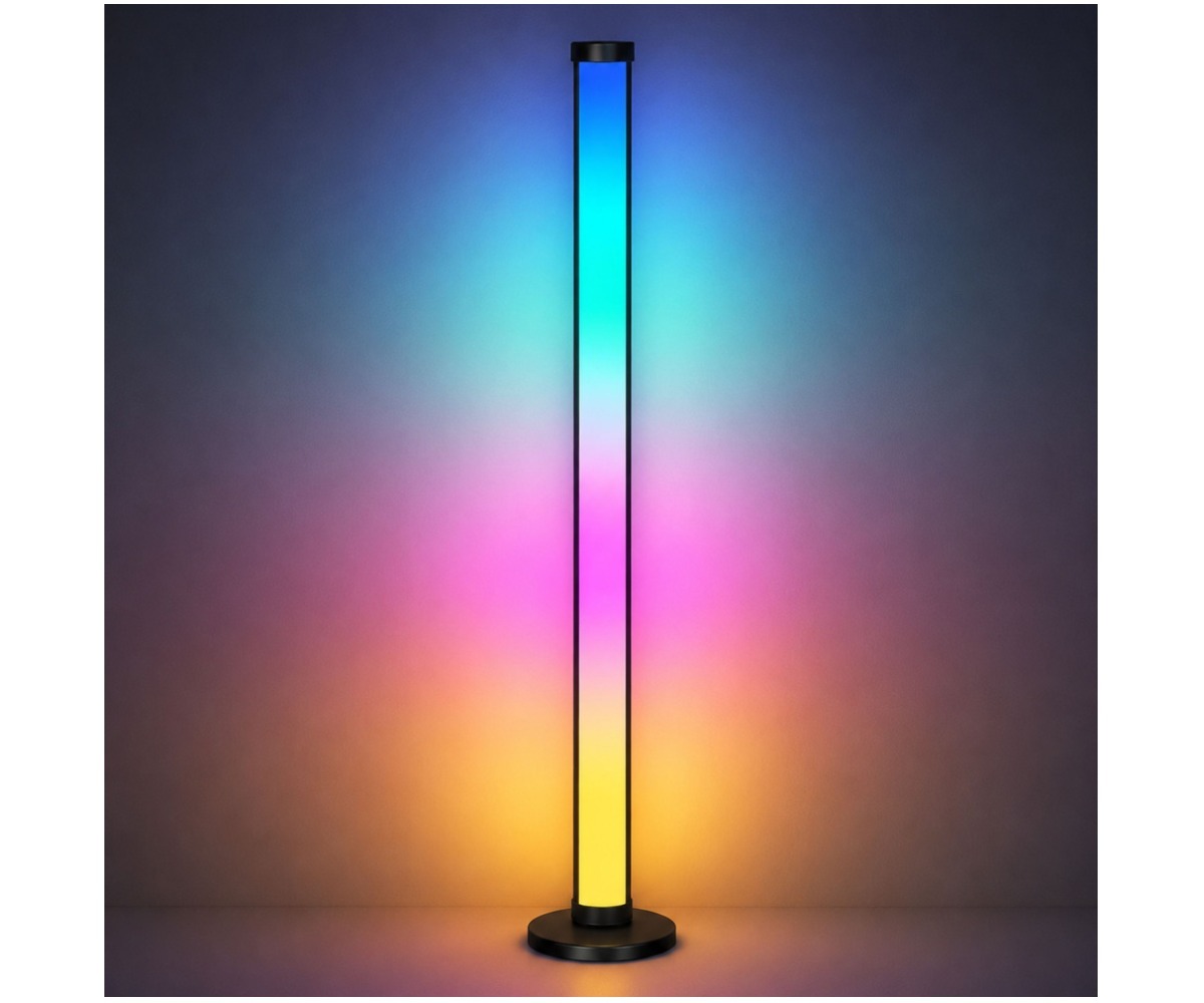 RGB LED põrandalampide komplekt puldi ja äpiga, erksad värvid ja modernne disain