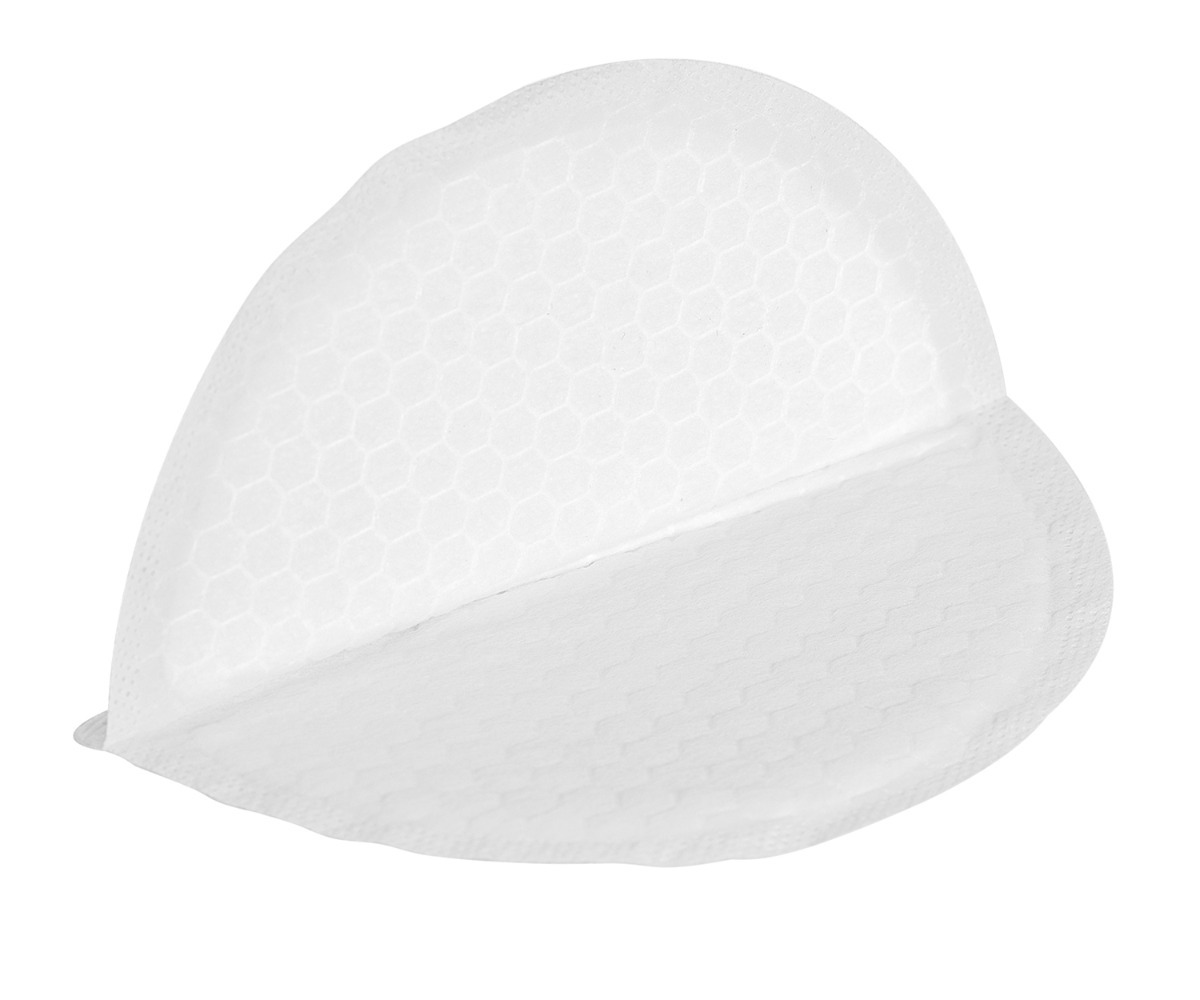 Ühekordne rinnapadi Honeycomb 50tk, näidatakse selle tekstuuri ja kuju.