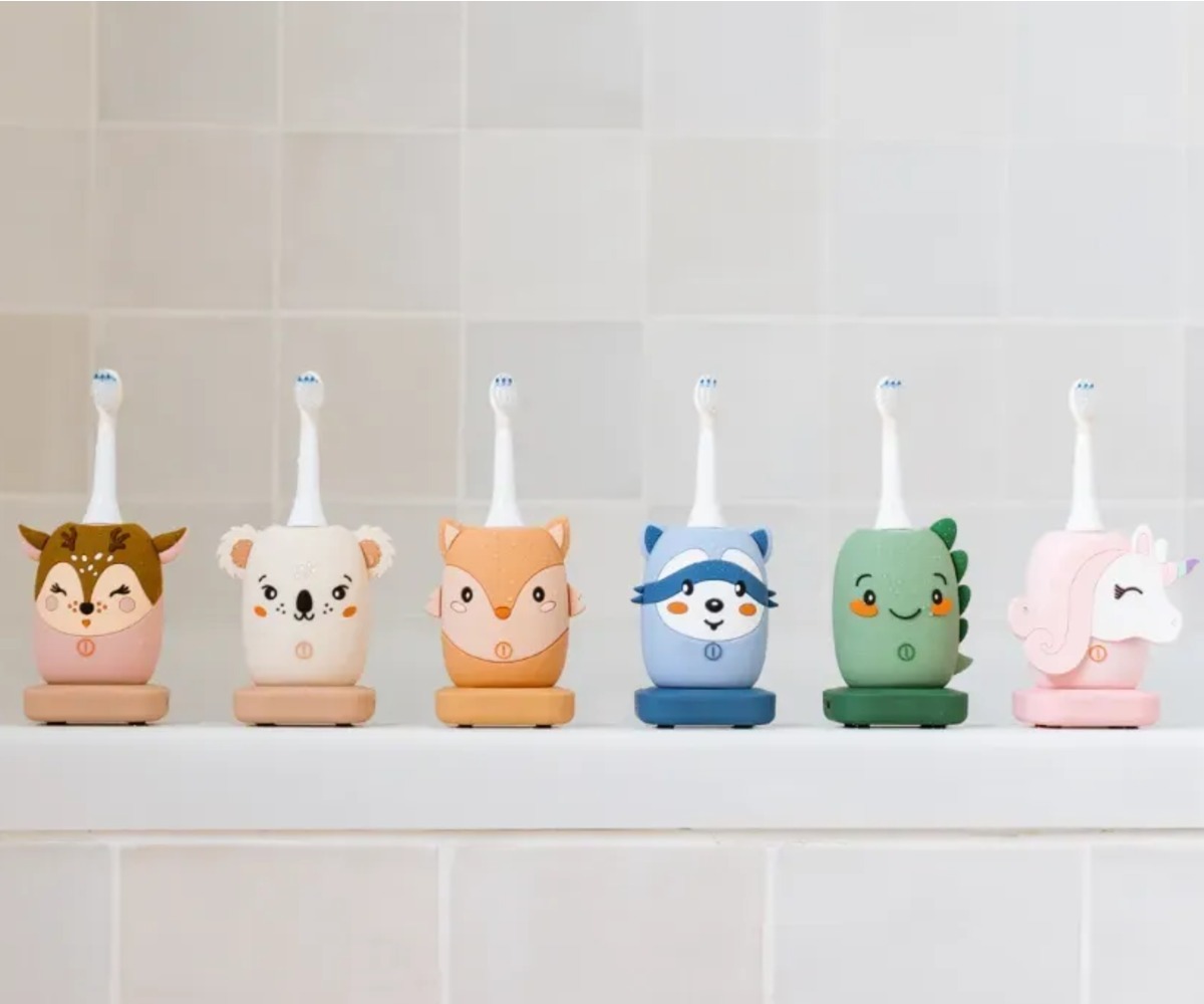 Koolikimbud Sonic elektrilised hambaharjad Zoofamily lastele, sh fox disain, ideed laste suuhügieeniks.