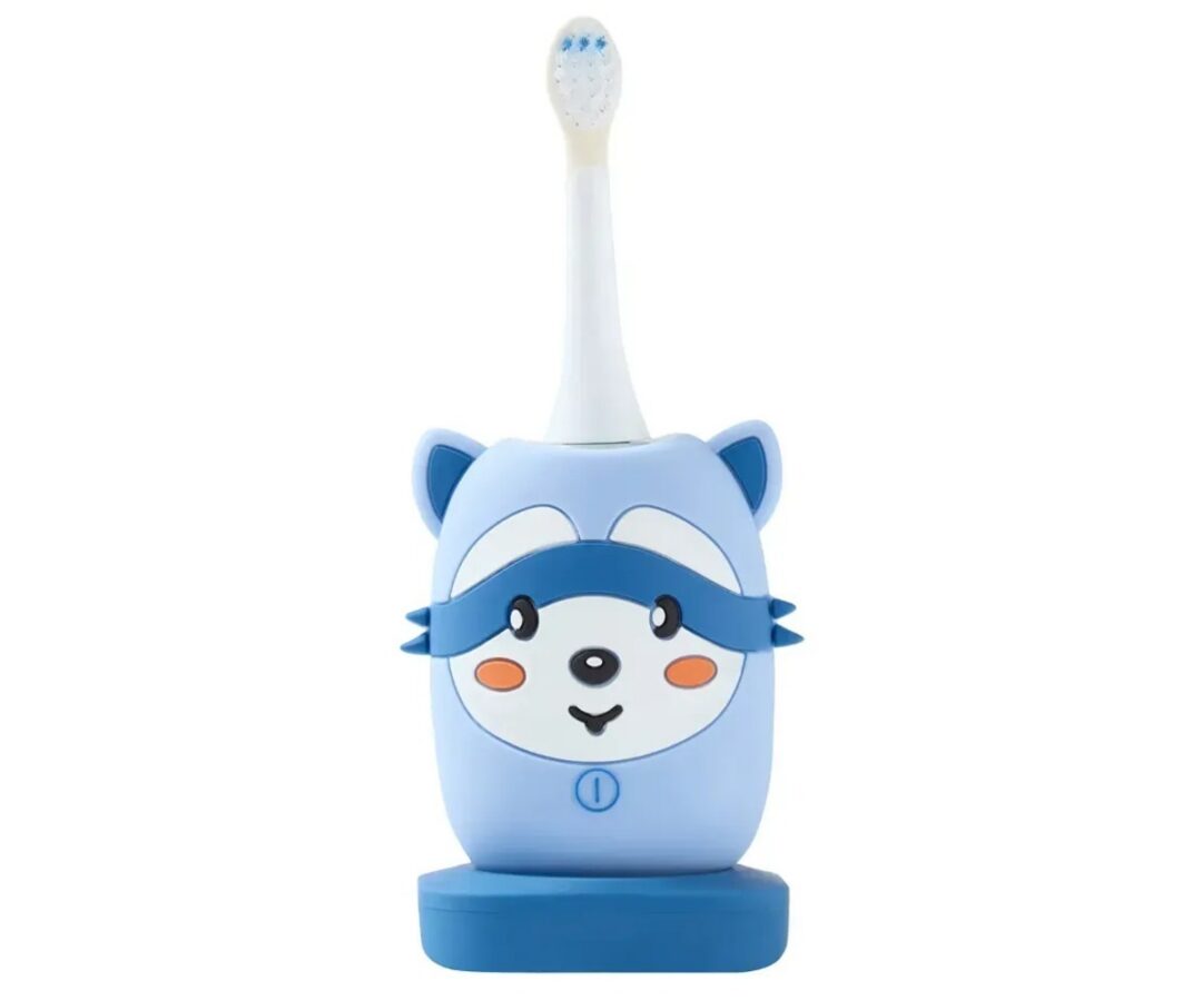 Sonic elektriline hambahari Zoofamily lastele 3–10a - Raccoon sinise karu kujutisega