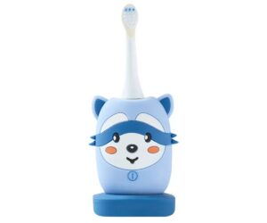 Sonic elektriline hambahari Zoofamily lastele 3–10a - Raccoon sinise karu kujutisega
