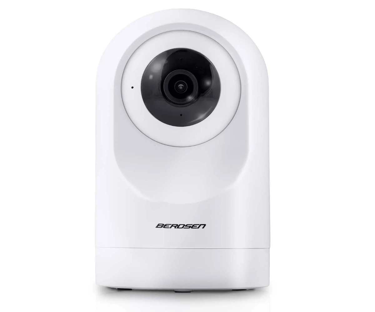 WiFi beebimonitor kaameraga Berdsen BD-941 5MP – valge, esiplaanil kaamera