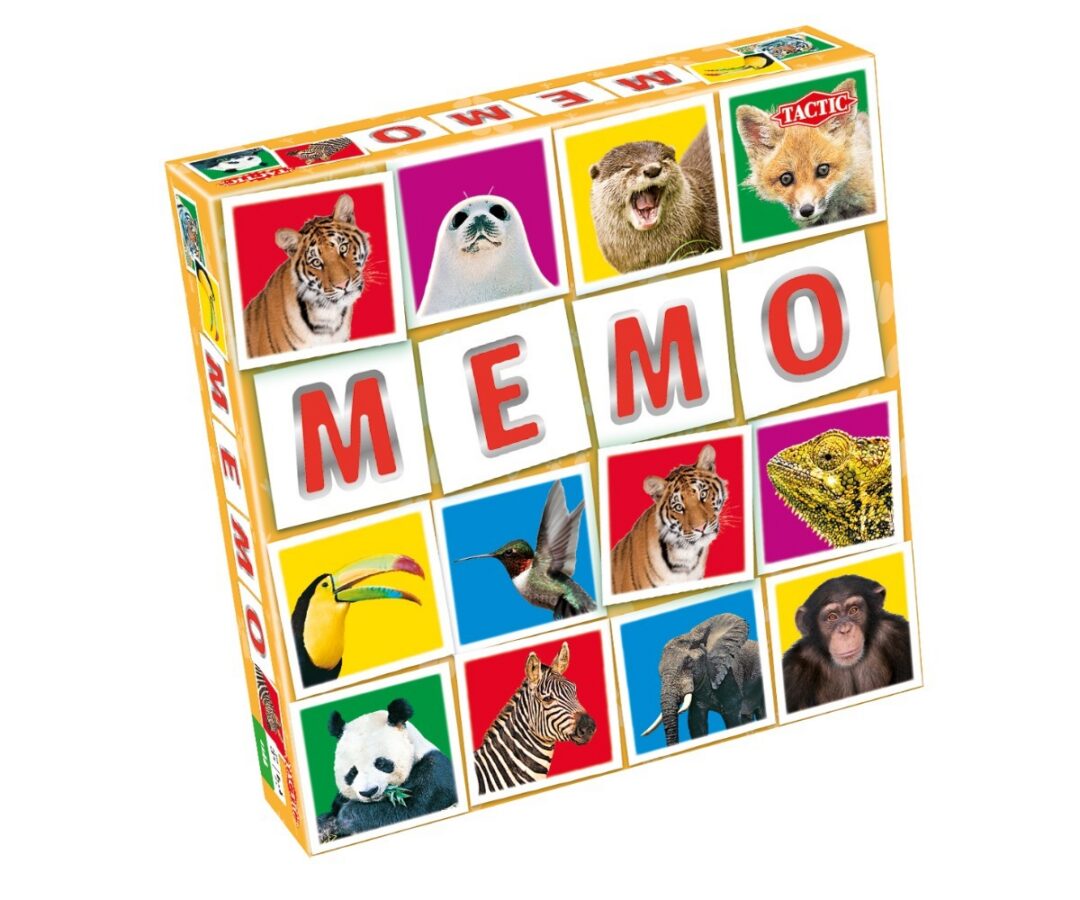 Tactic lauamäng Memo Metsloomad mängupakend, kus on ilusad metslooma pildid.