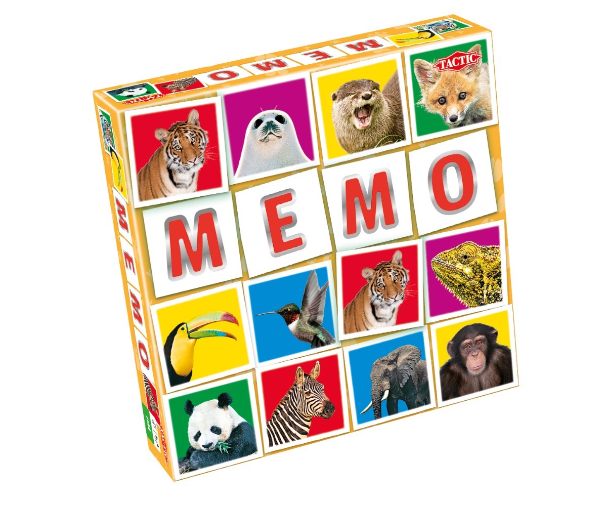 Tactic lauamäng Memo Metsloomad mängupakend, kus on ilusad metslooma pildid.