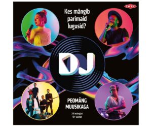 DJ peomäng muusikaga, millel on värvikad kujutised mängijatest, ideaalne 2-8 mängijale.