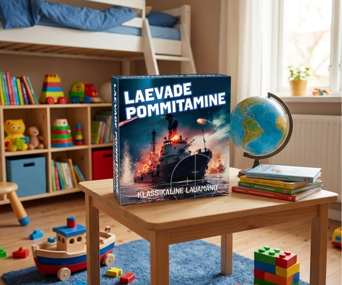 Tactic lauamäng Laevade pommitamine laud mänguasjadega toas, ideaalne peredele ja sõpradele.