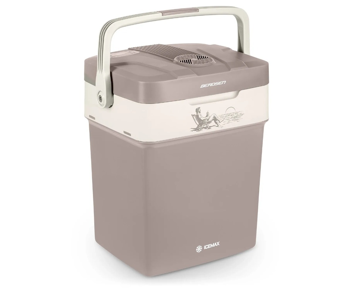 Reisikülmik 29 l ECO-režiimiga Berdsen Icemax – beež, kompaktselt disainitud ja mugav kaas.