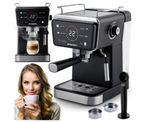 Berdsen BD-771 espressomasina komplekt portafiltri, filtrite, vahustamisotsiku, mõõtelusika ja tamperiga