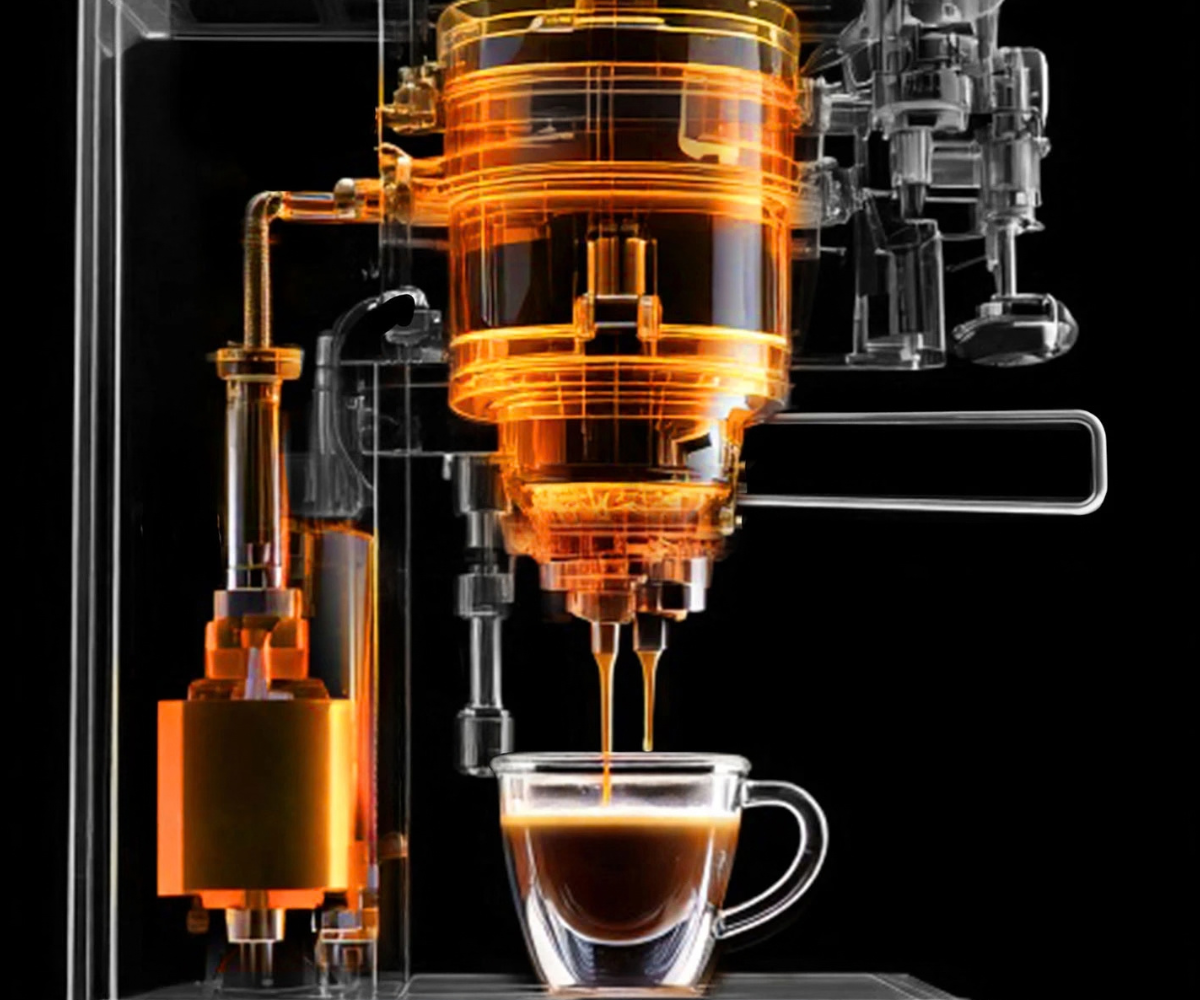 Berdsen BD-771 espressomasin espresso valmistamisel