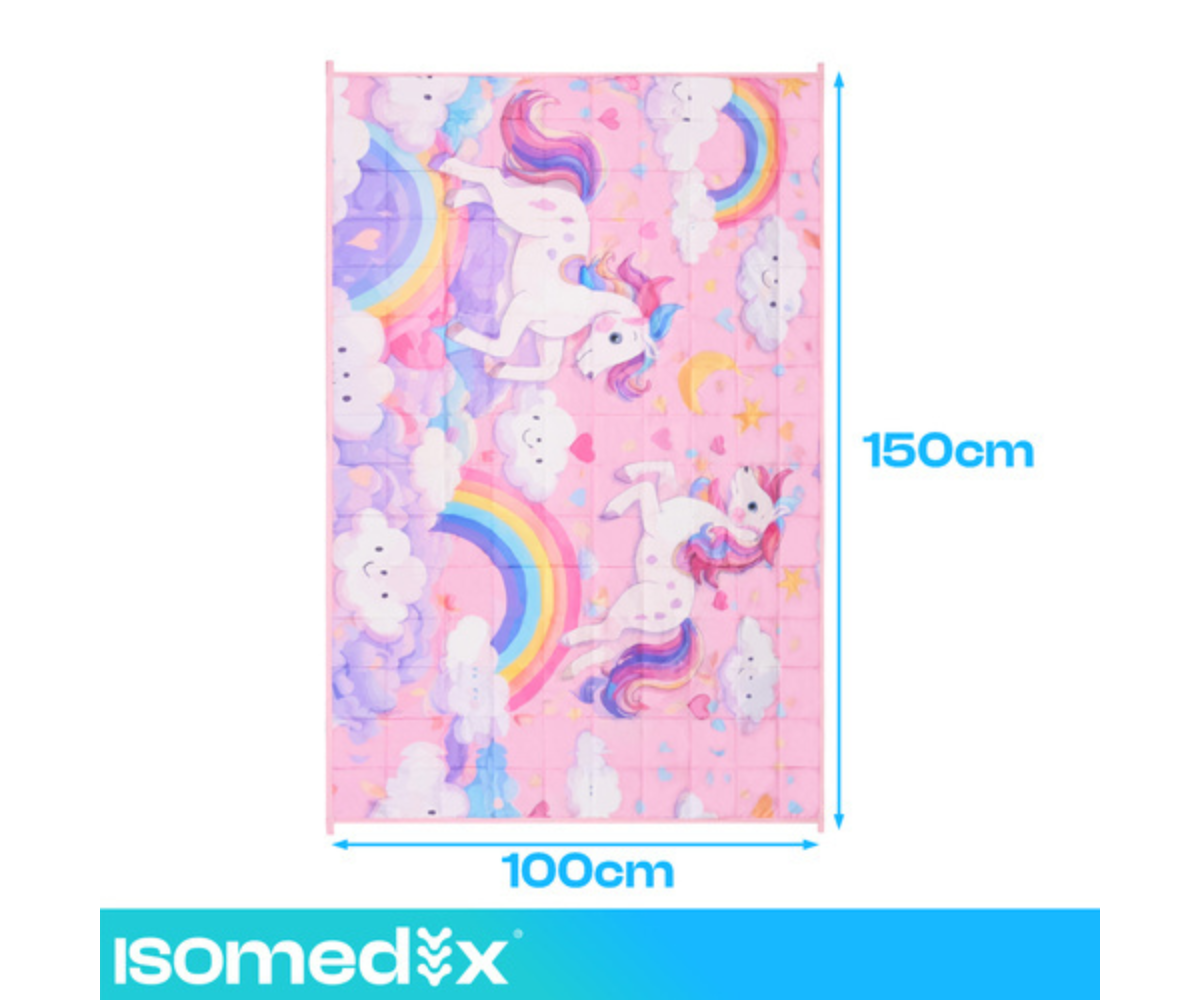 Sensoorne raskustekk ISOMEDIX 100×150cm 4kg – roosa