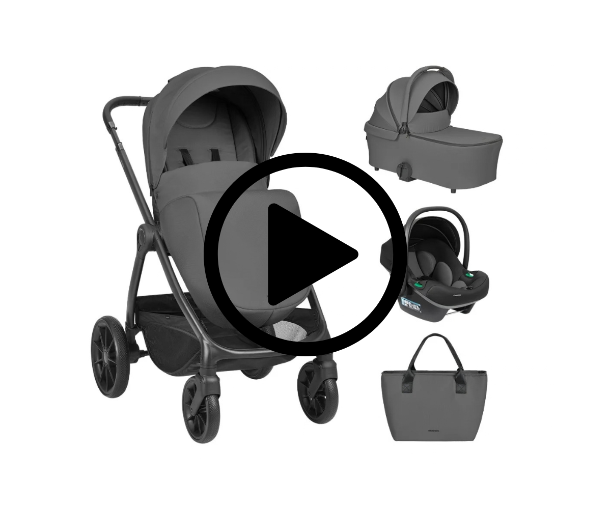 Vankrikomplekt Kikka boo Modena 3in1 vankrikorvi ja i-Size turvahälliga VIDEO