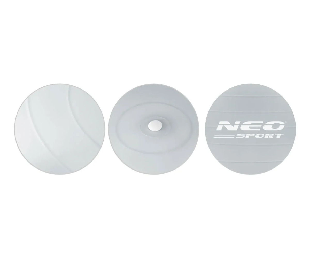 Võimlemispall Neo-Sport NS-952 75cm - hõbedane, kolme erineva nurga all