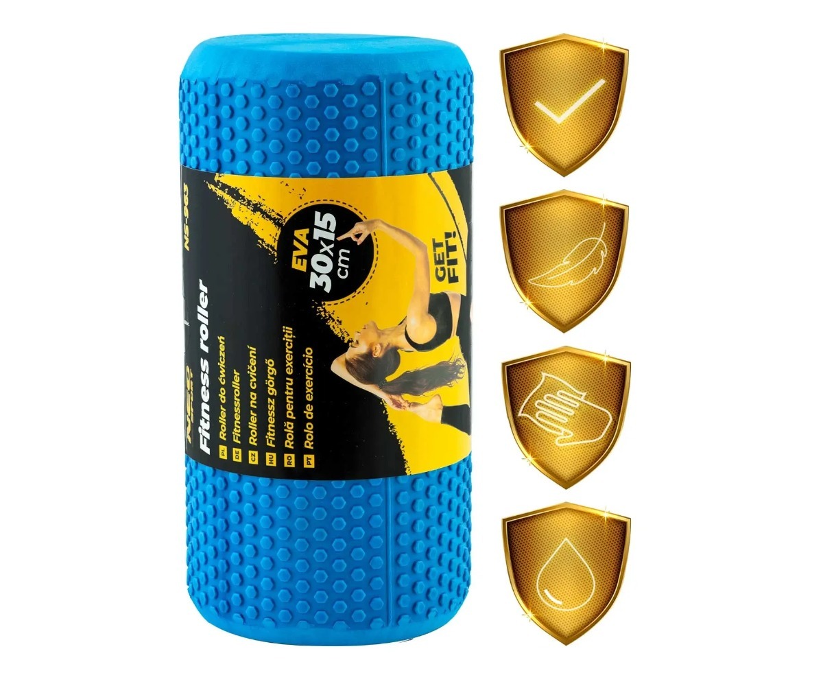 Massaažirull Neo-Sport NS-963 30×15cm – sinine, erinevate harjutuste jaoks ideaalne valik