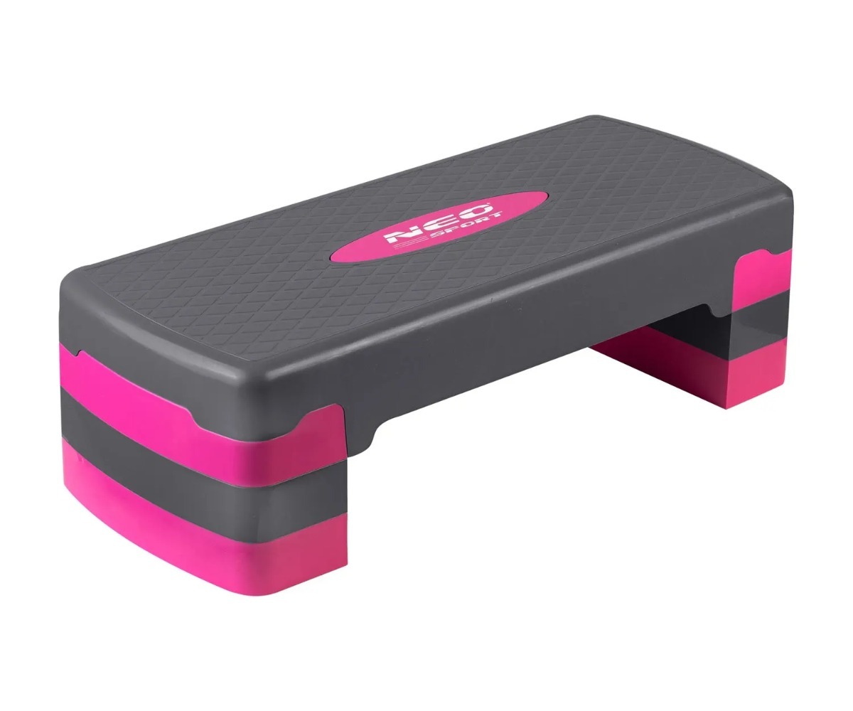 Aeroobikapink Neo-Sport NS-400 roosa, kolme kõrgustaseme valikuga.