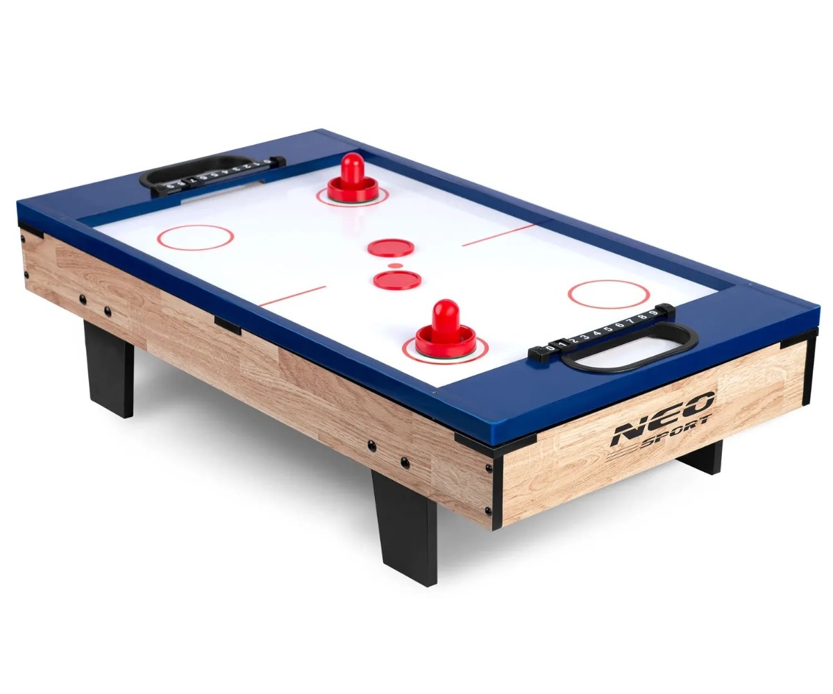 Multifunktsionaalne mängulaud 4in1 Neo-Sport NS-800, õhuhoki mängimise võimalusega, mõõtudega 80×43×30cm.